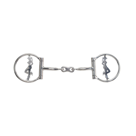 Cowgirl Legacy Stainless Steel D-Ring Dogbone Snaffle Bit