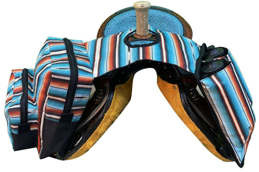 Serape Print Nylon Horn Bag