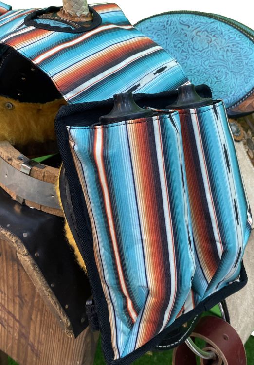 Serape Print Nylon Horn Bag