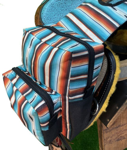 Serape Print Nylon Horn Bag