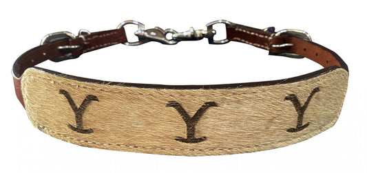"Y" branded cowhide wither strap