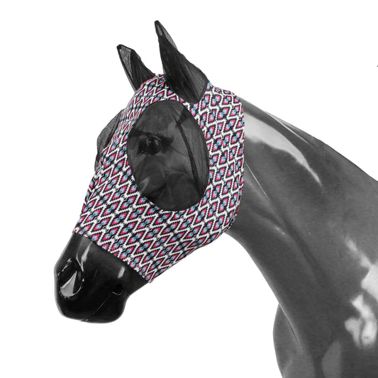 READY TO SHIP- Neon Navajo Lycra Fly Mask