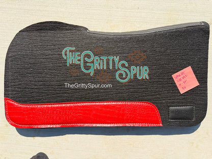 READY TO SHIP- Black 100% Wool Saddle Pad (many inside)