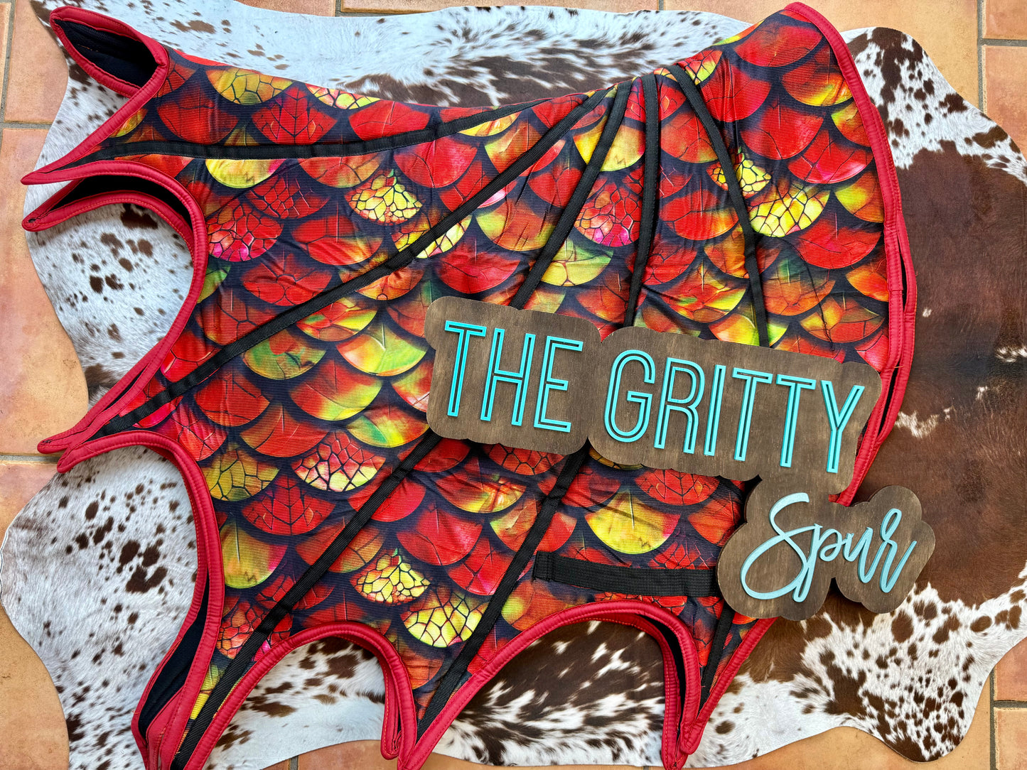 READY TO SHIP- Dragon Saddle Pad (all colors inside)