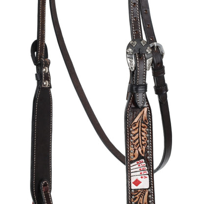 Diamond Flush Browband Headstall