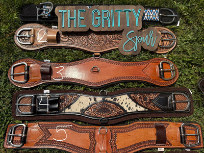 READY TO SHIP- Leather felt girths