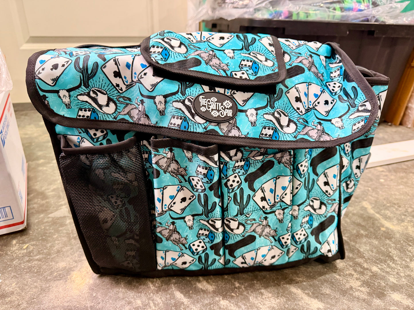 READY TO SHIP- Deluxe grooming tote (several patterns inside)