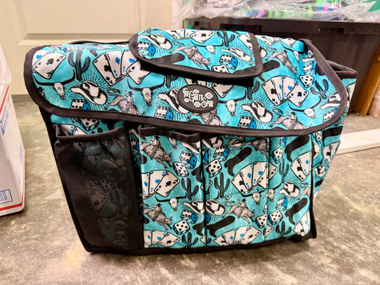 READY TO SHIP- Deluxe grooming tote (several patterns inside)