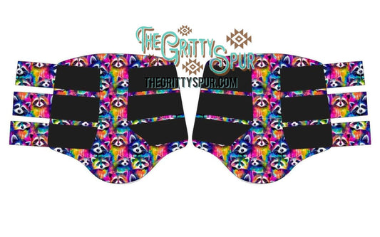 PRE ORDER- Rainbow Racoon Splint Boots