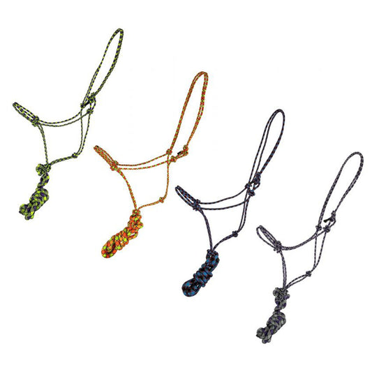 READY TO SHIP- Horse size Stiff rope knot halter with matching removable lead