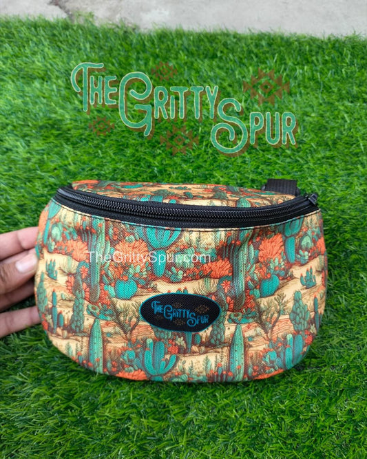 PRE ORDER- Desert Cactus Saddle Pouch