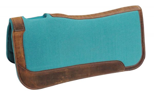 31" x 32" Teal felt saddle pad