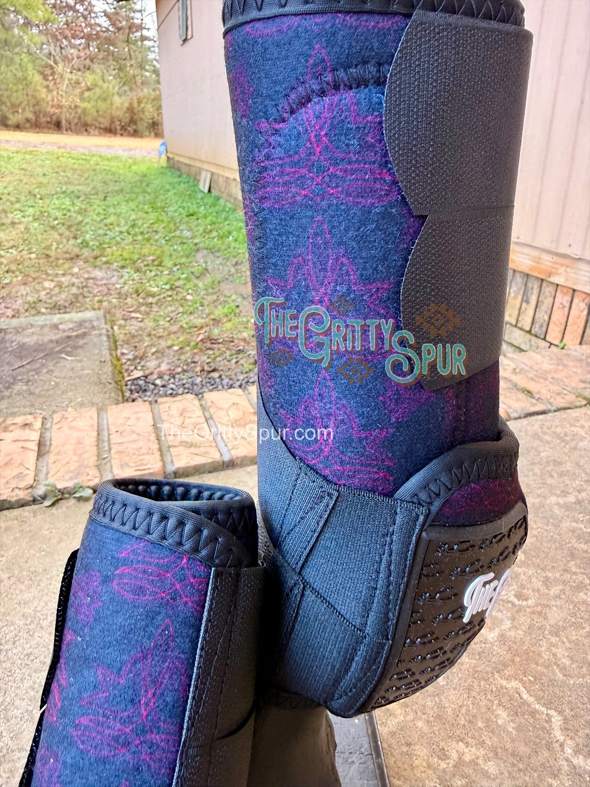 READY TO SHIP- Rubber Heel Sport Boots