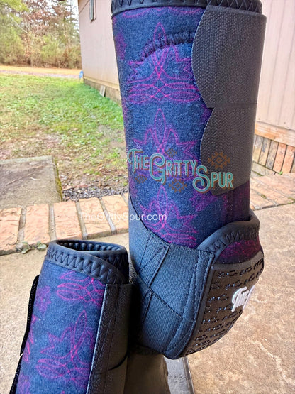 READY TO SHIP- Rubber Heel Sport Boots