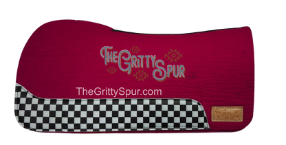 PRE ORDER- CHECKER WEAR LEATHER- Colored 100% wool felt saddle pad- tester pads