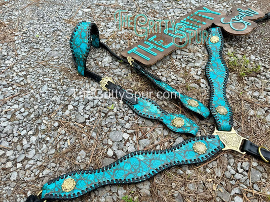 Pre order Turquoise Stone Tack Set