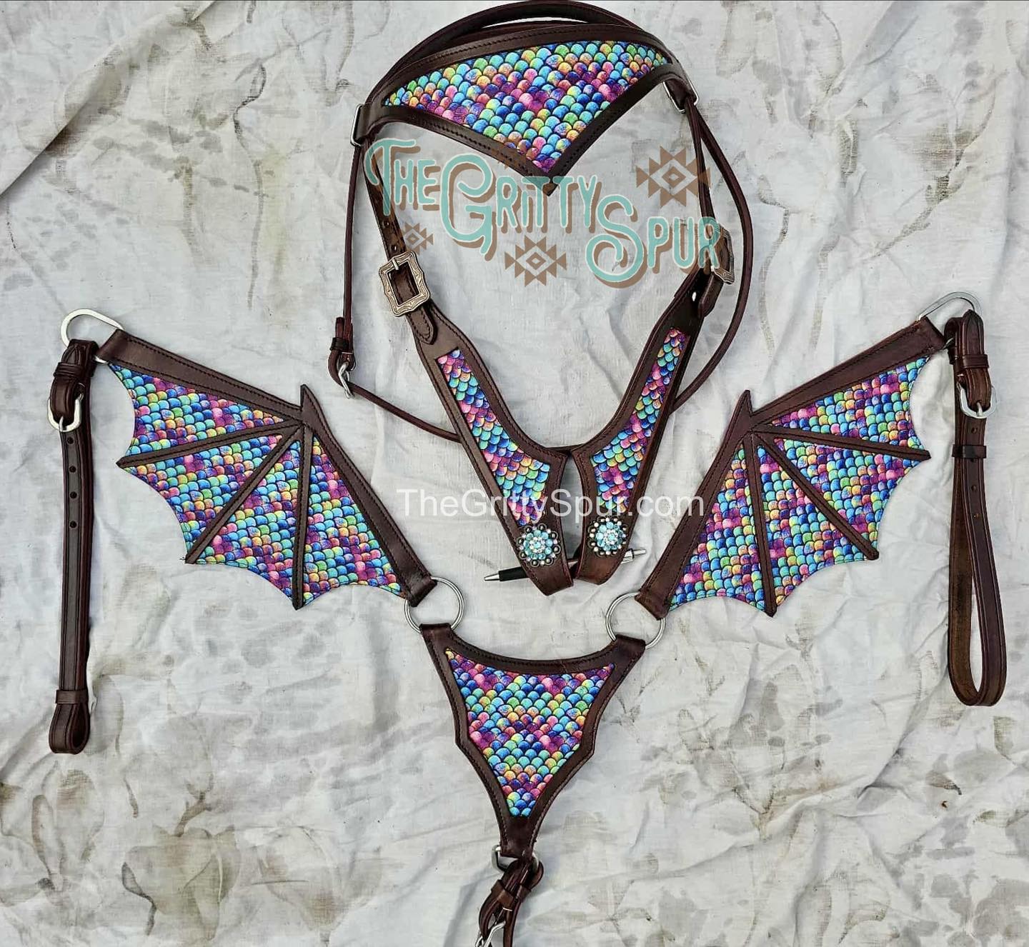 PRE ORDER- Rainbow Dragon Tack Set