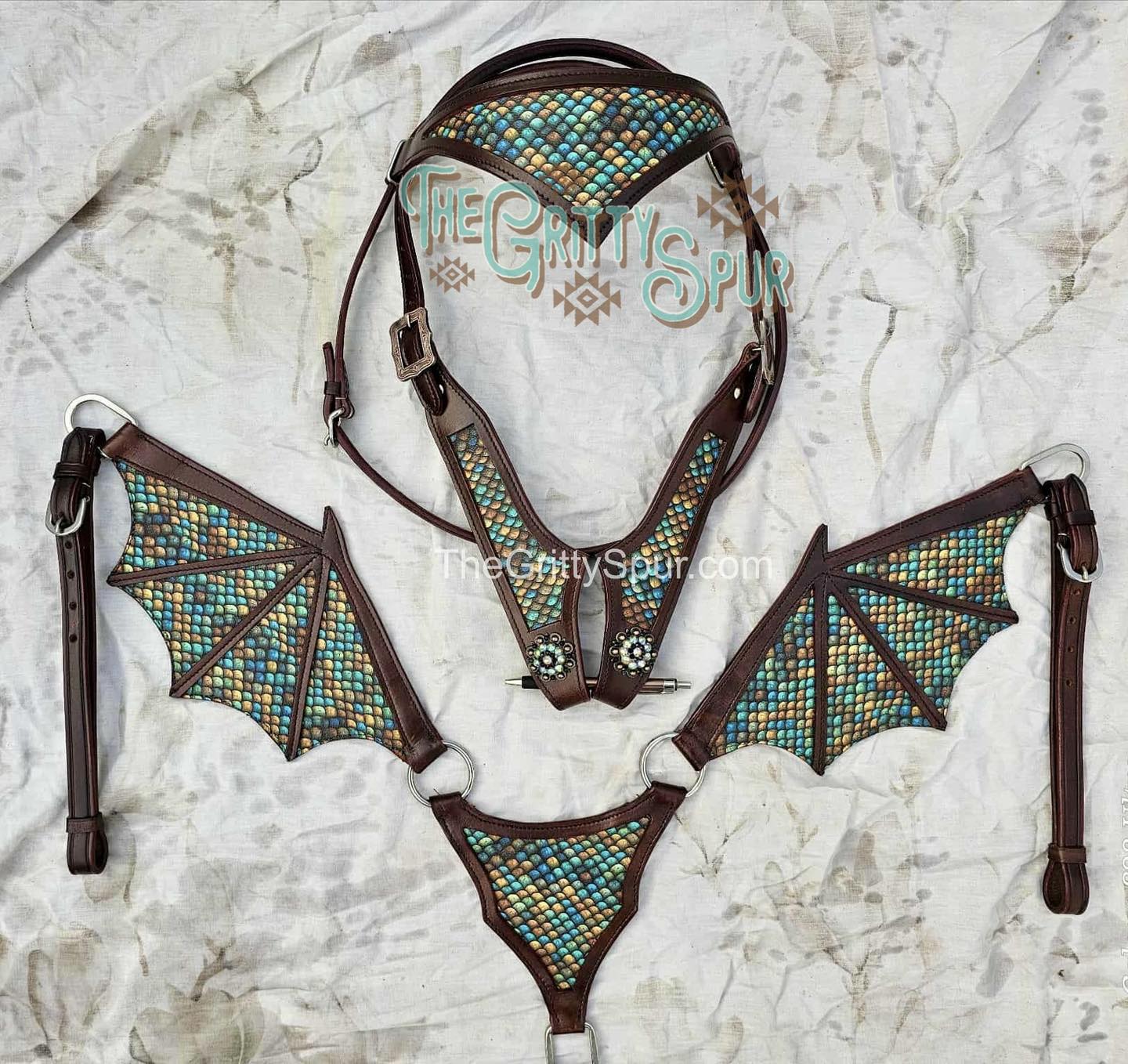 PRE ORDER- Rusty Mint Dragon Tack Set