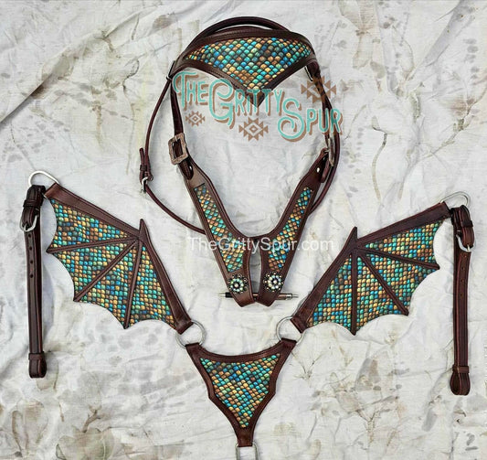 PRE ORDER- Rusty Mint Dragon Tack Set