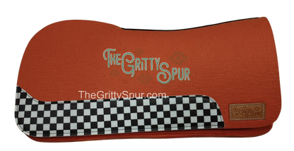 PRE ORDER- CHECKER WEAR LEATHER- Colored 100% wool felt saddle pad- tester pads