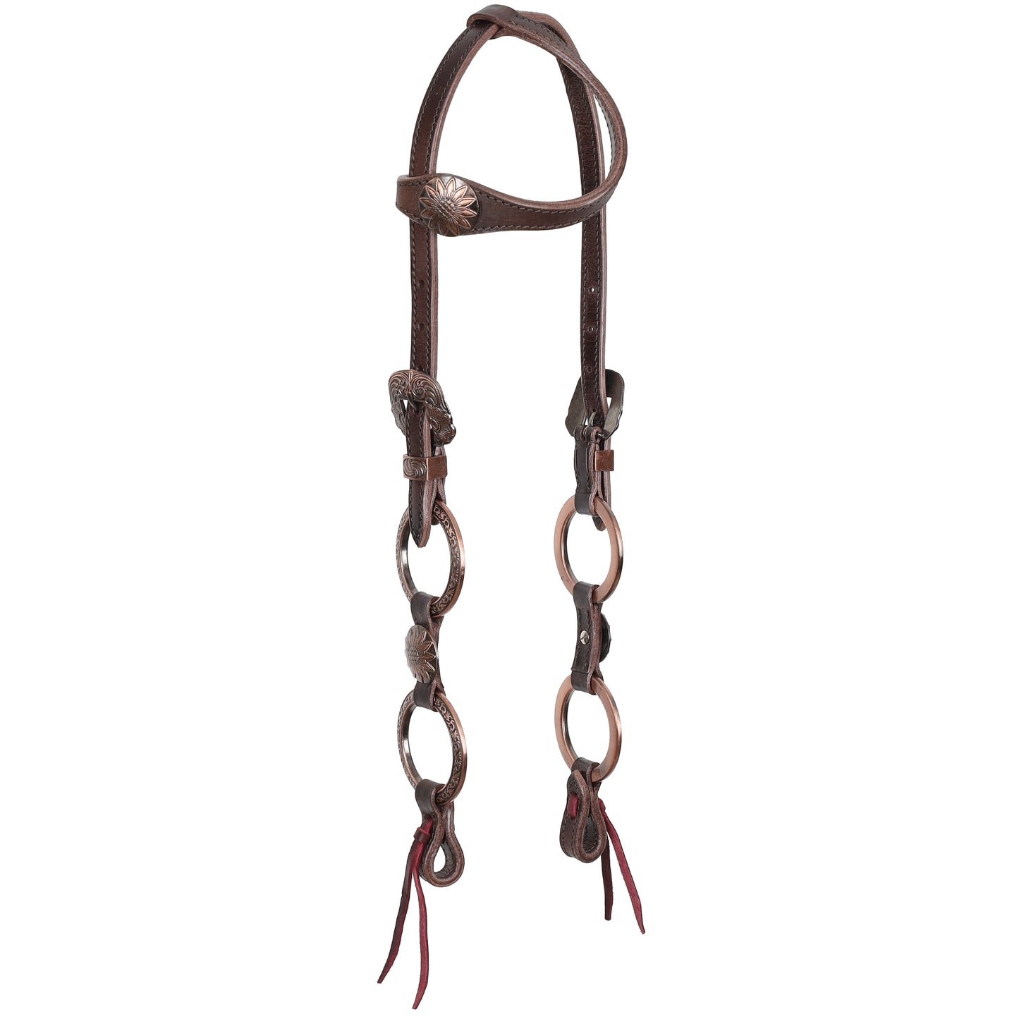 READY TO SHIP- Sunflower Ring One Ear Headstall and Breastcollar Set