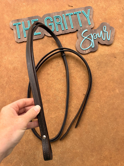 READY TO SHIP- Dark Oil Split Reins