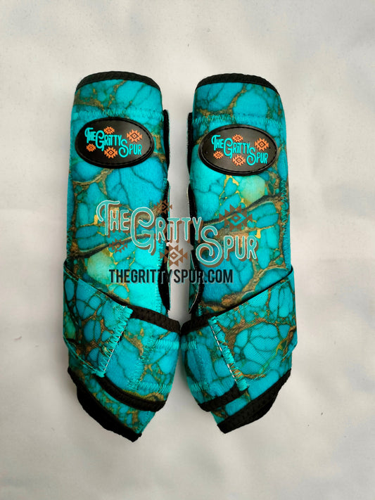 PRE ORDER- Turquoise Stone Sport Boots