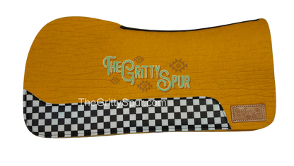 PRE ORDER- CHECKER WEAR LEATHER- Colored 100% wool felt saddle pad- tester pads