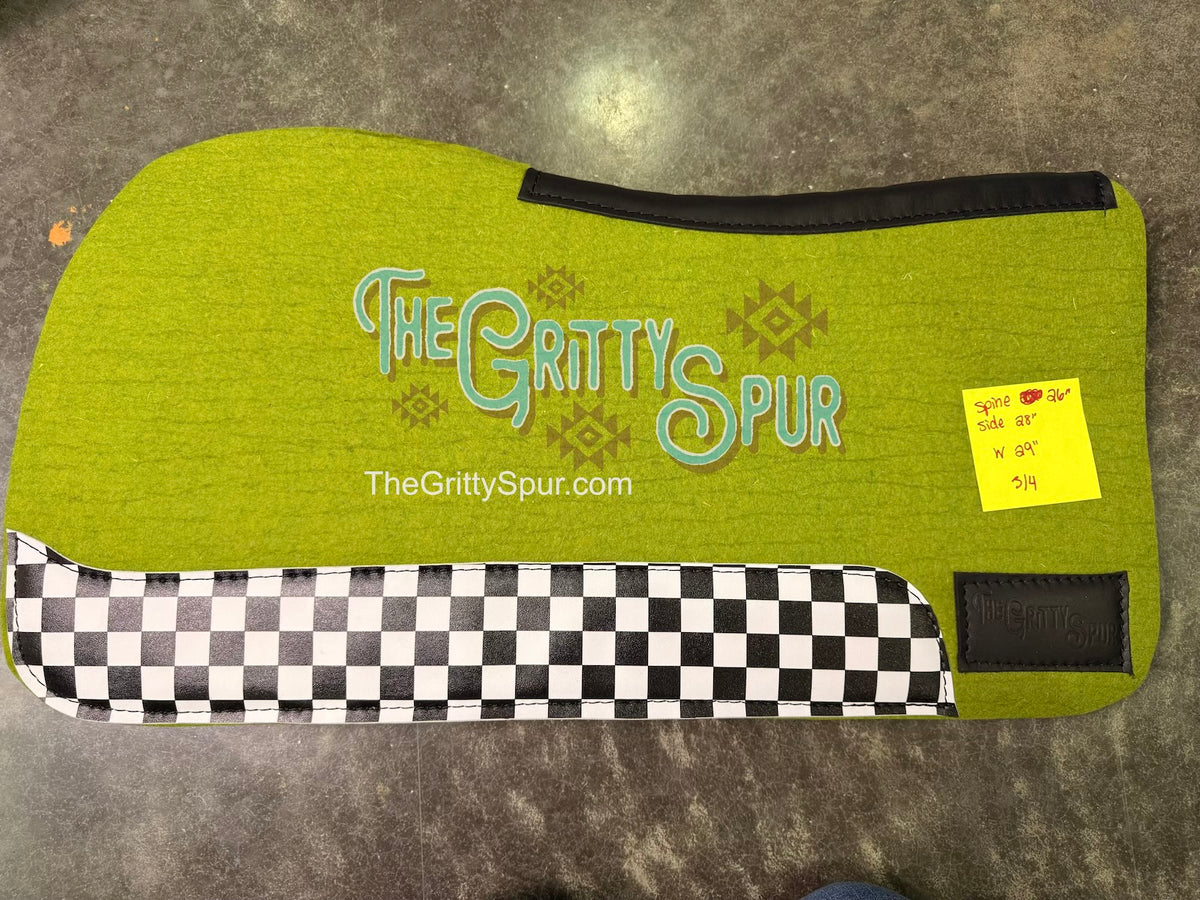 READY TO SHIP- Moss Green Wool Saddle Pad (more options inside)