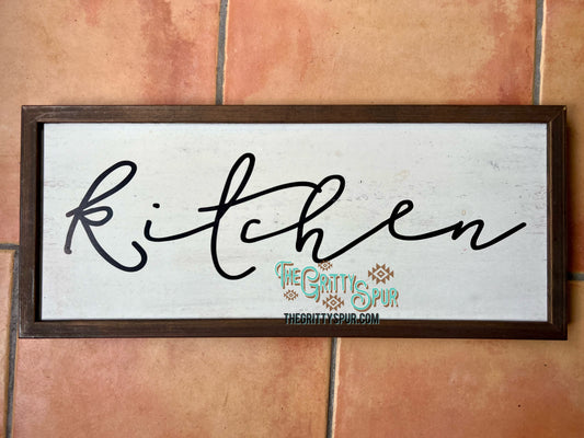 Kitchen farmhouse sign