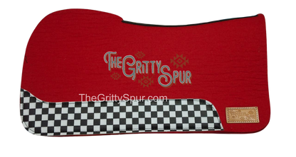 PRE ORDER- CHECKER WEAR LEATHER- Colored 100% wool felt saddle pad- tester pads