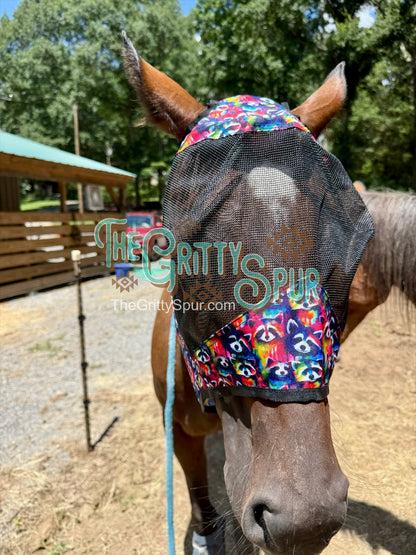 READY TO SHIP- Printed Fly Masks- ALL HORSE SIZE