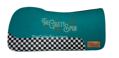 PRE ORDER- CHECKER WEAR LEATHER- Colored 100% wool felt saddle pad- tester pads