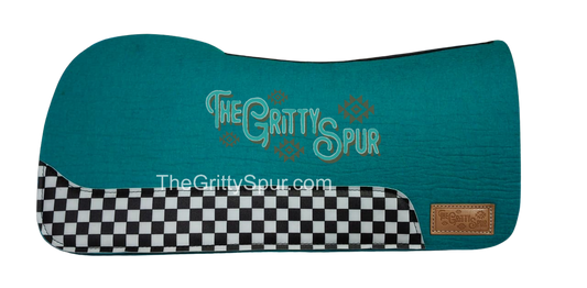 PRE ORDER- CHECKER WEAR LEATHER- Colored 100% wool felt saddle pad- tester pads