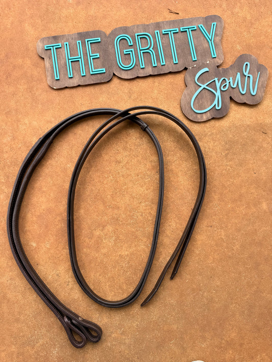 READY TO SHIP- Dark Oil Split Reins