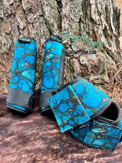 PRE ORDER- Turquoise Stone Sport Boots