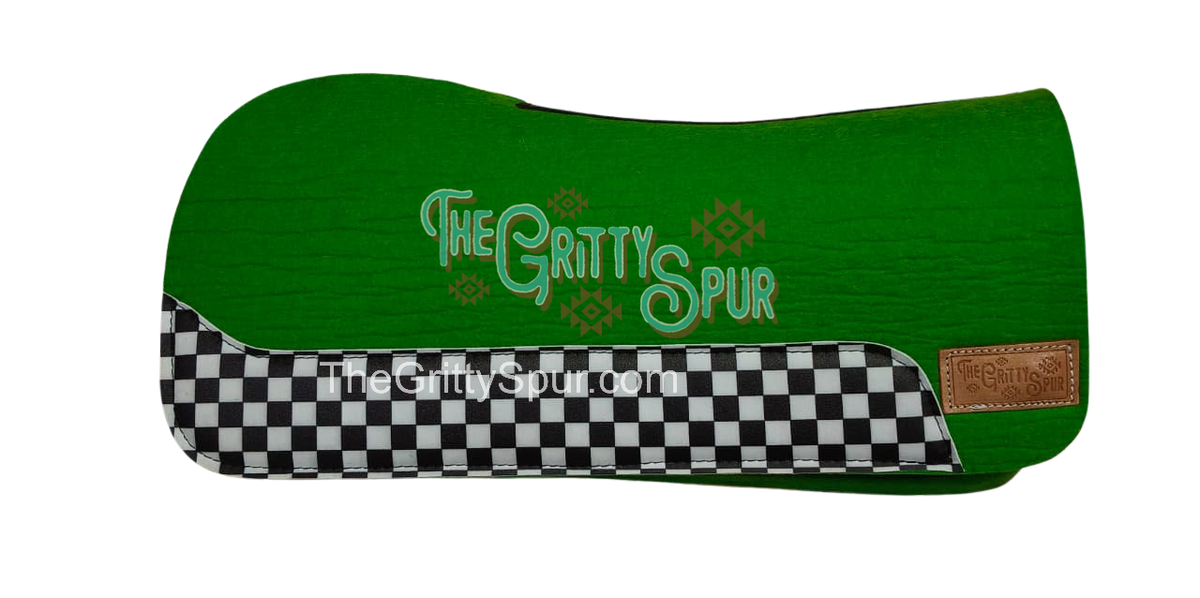PRE ORDER- CHECKER WEAR LEATHER- Colored 100% wool felt saddle pad- tester pads