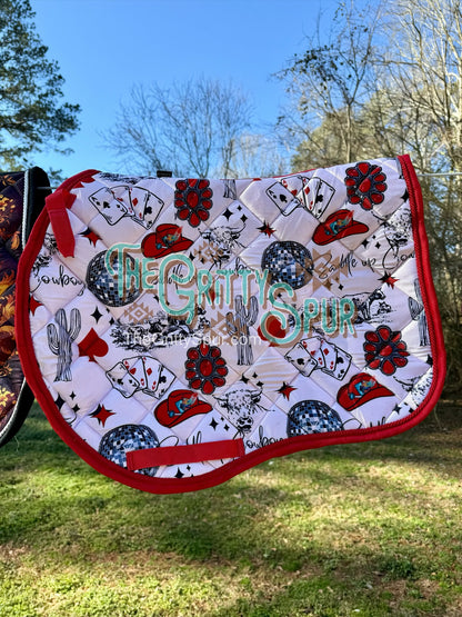 READY TO SHIP- English AP Saddle Pads