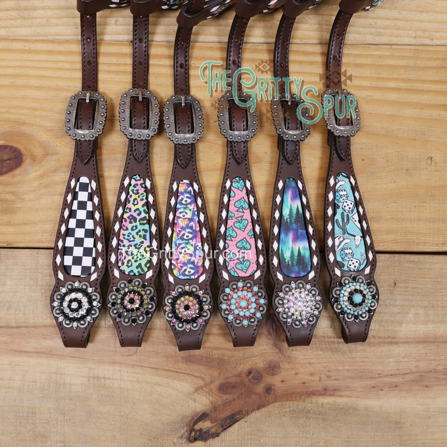 READY TO SHIP- Northern Lights printed tack set