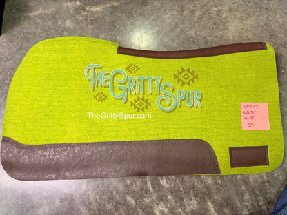 READY TO SHIP- Moss Green Wool Saddle Pad (more options inside)