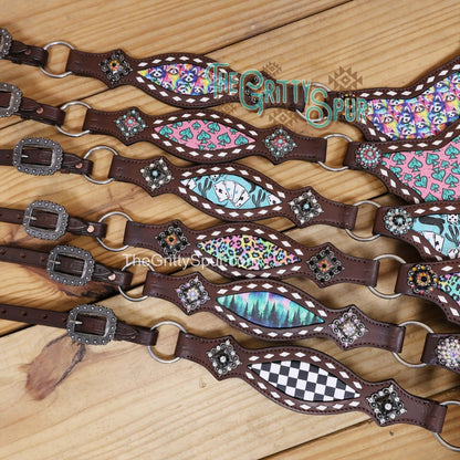 READY TO SHIP- Northern Lights printed tack set