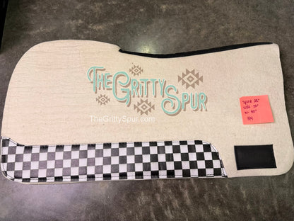 READY TO SHIP-Cream 100% Wool Saddle Pad (several inside)