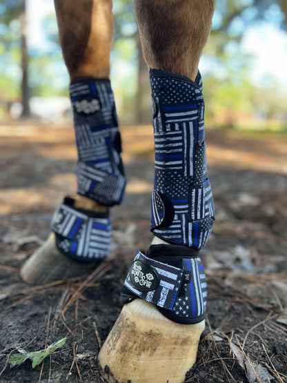 MED AND XL IN STOCK- Thin Blue Line Sport Boots