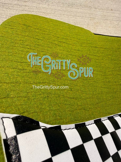 READY TO SHIP- Moss Green Wool Saddle Pad (more options inside)