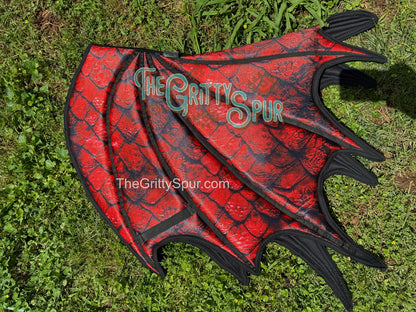 READY TO SHIP- Dragon Saddle Pad (all colors inside)