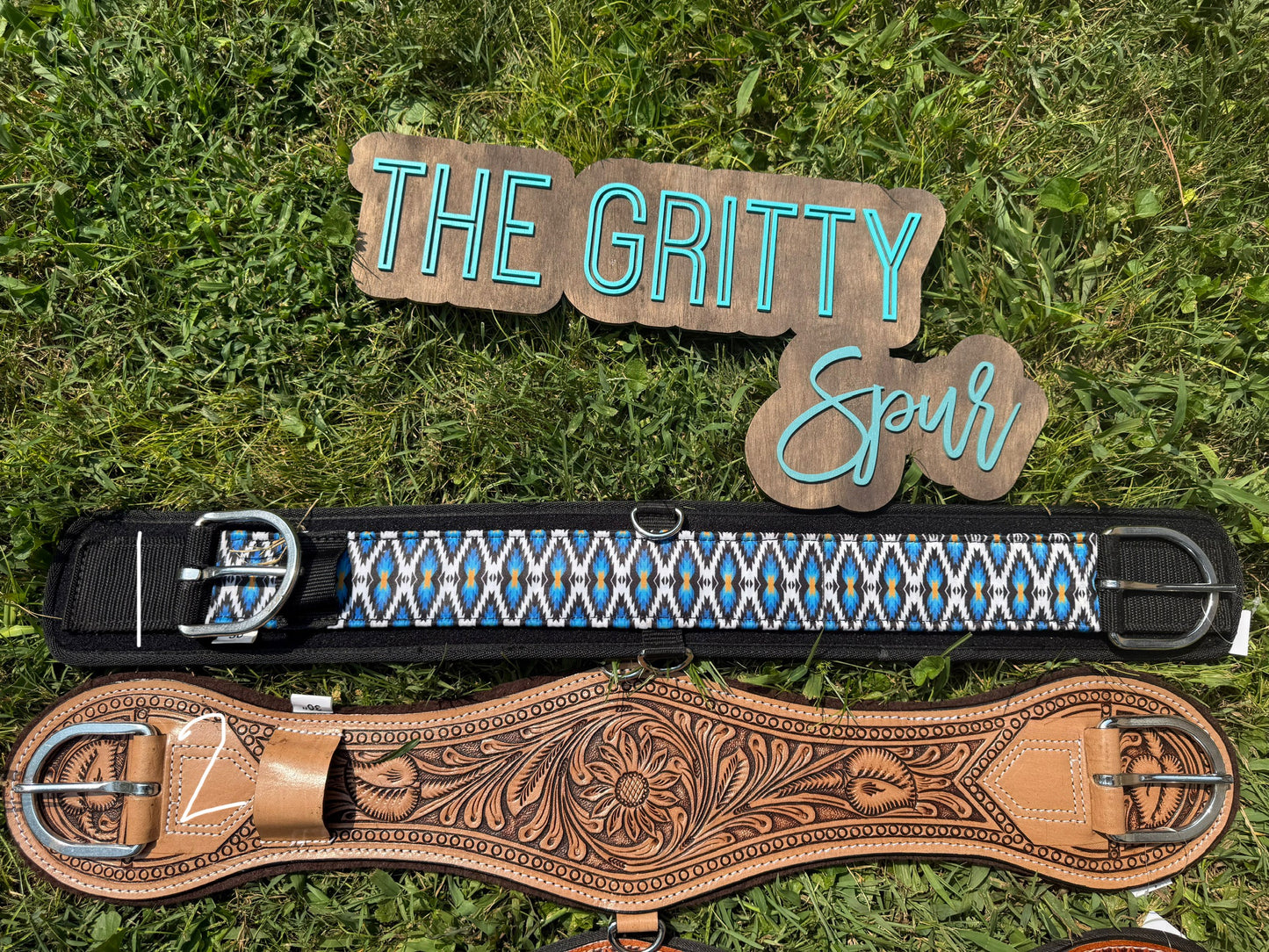 READY TO SHIP- Leather felt girths