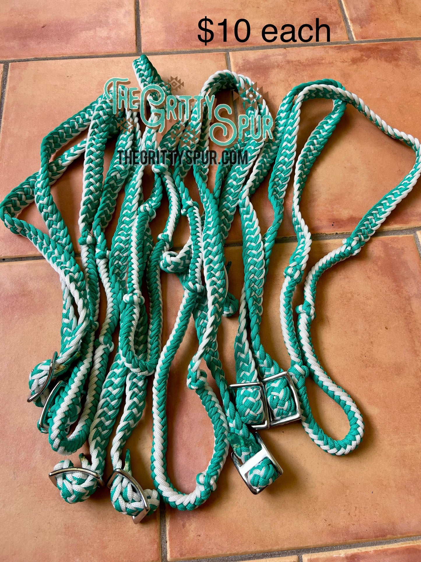 Braided barrel reins- MANY colors