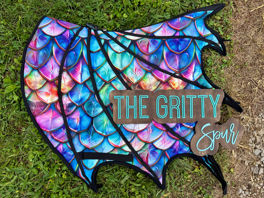 READY TO SHIP- Dragon Saddle Pad (all colors inside)