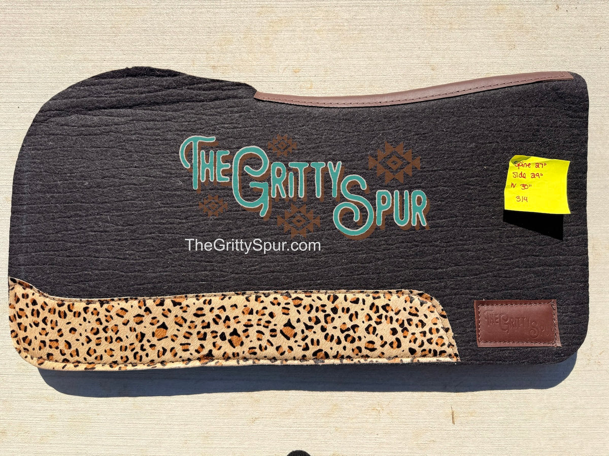 READY TO SHIP- Black 100% Wool Saddle Pad (many inside)