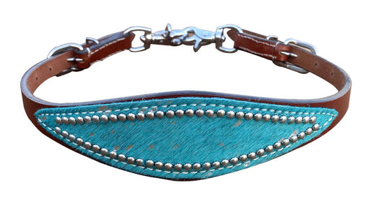 Teal acid wash wither strap